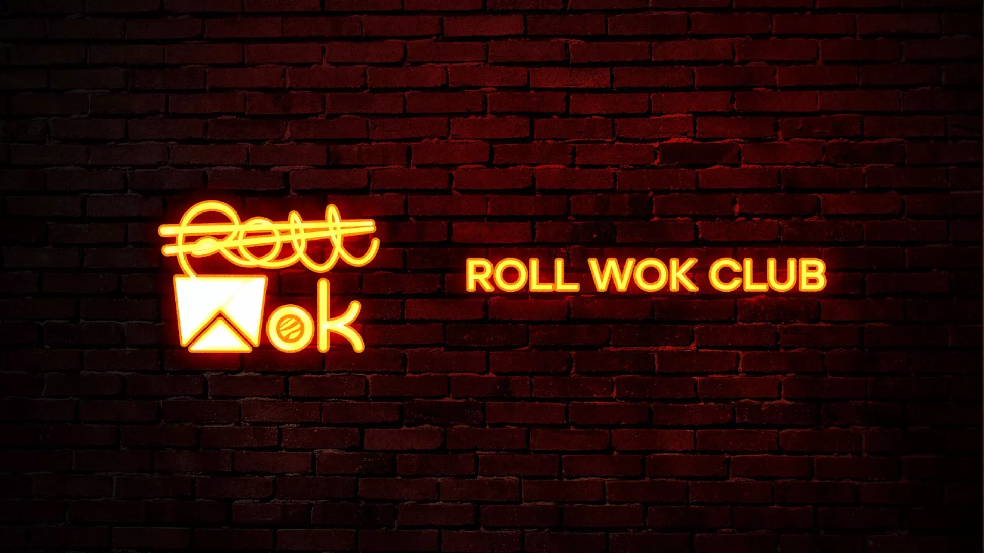 Разработка интерьерной вывески суши-бара «Roll Wok Club» в Великих Луках