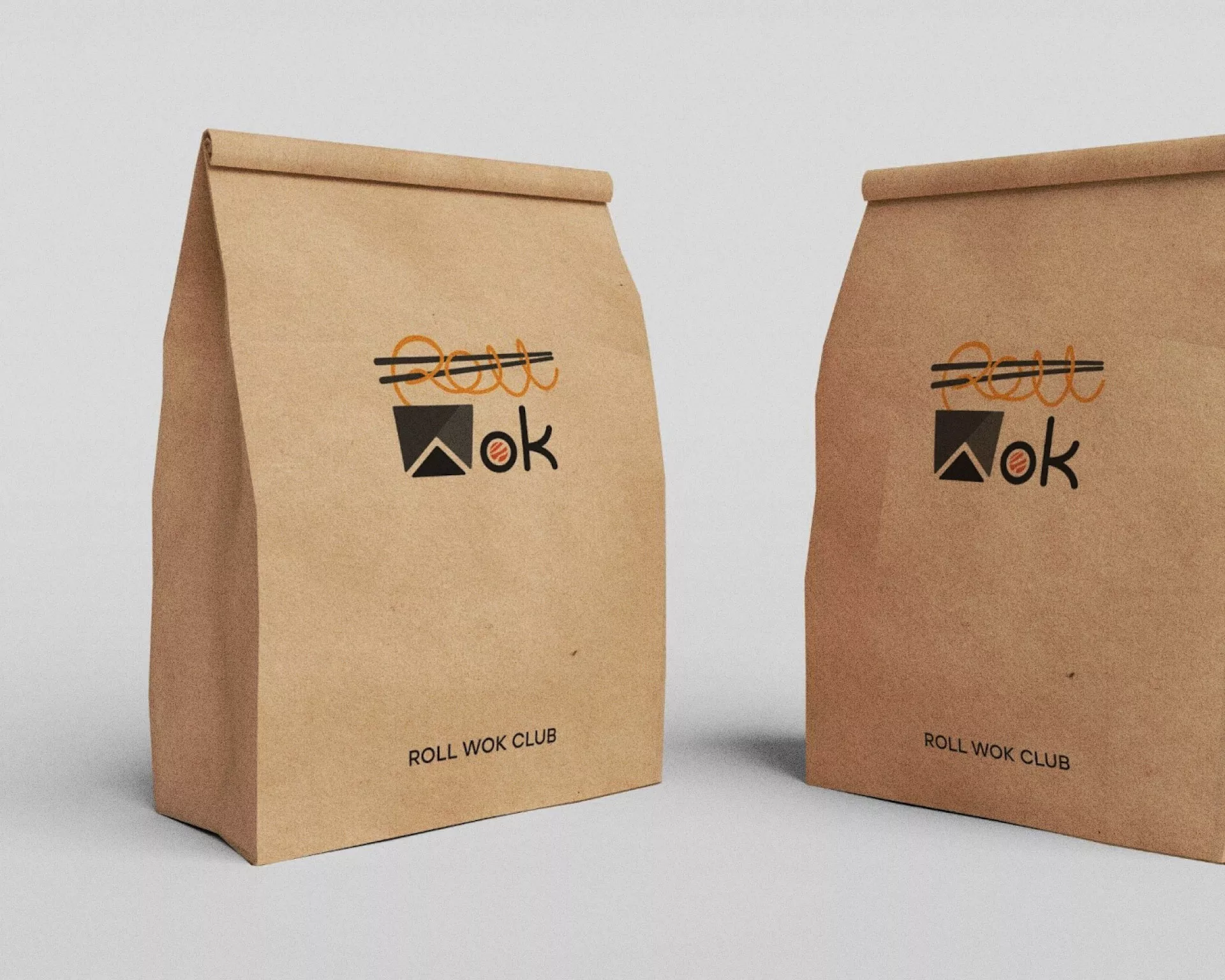 Создание дизайна упаковки суши-бара «Roll Wok Club» в Великих Луках